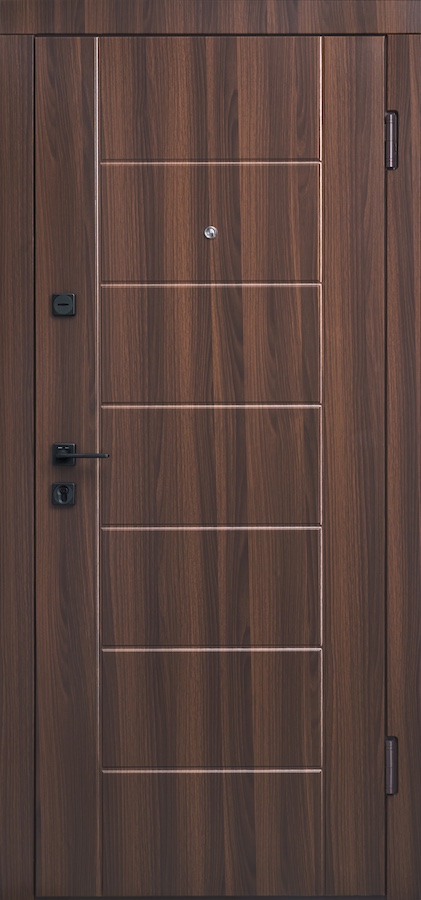 Вхідні двері Форт Нокс - ”Сіті” DG-36 венге південний / біла структура горизонт