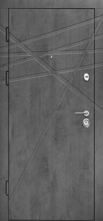 Вхідні двері Форт Нокс - Форт Нокс ”Стандарт” DG-41 бетон темний / бетон сніжний