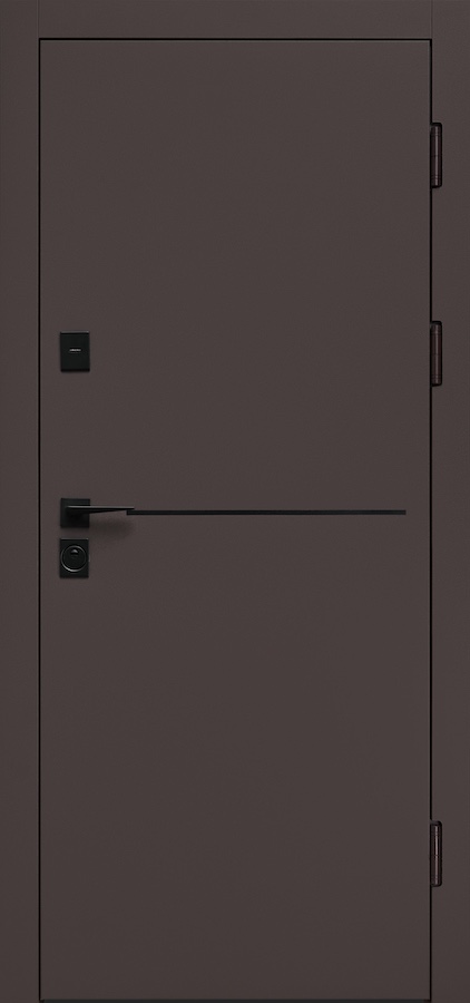 Вхідні двері Форт Нокс - Форт Нокс ”Крафт” матовий коричневий 8019 / астана розвуд горизонт